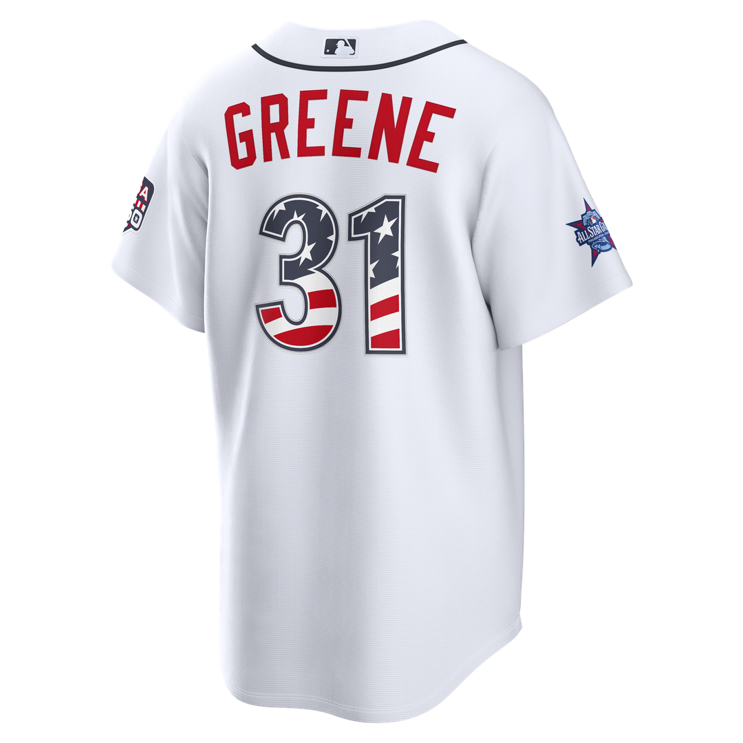 2026 All-Star Edition Stars & Stripes Detroit Tigers Riley Greene Nike White Stadium Jersey product image 3, provided for