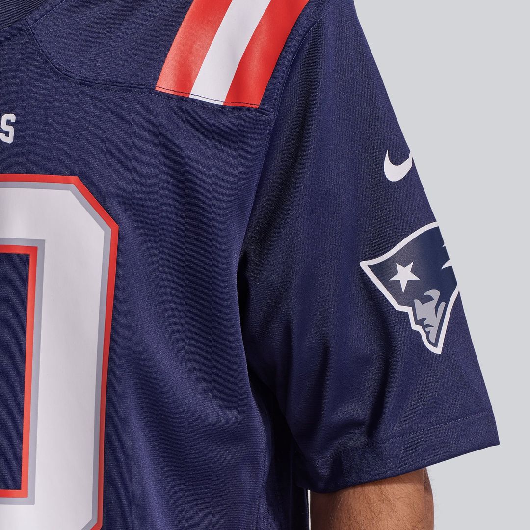 New England Patriots Drake Maye Nike White Player Game Jersey product image 19, provided for visual reference and product
