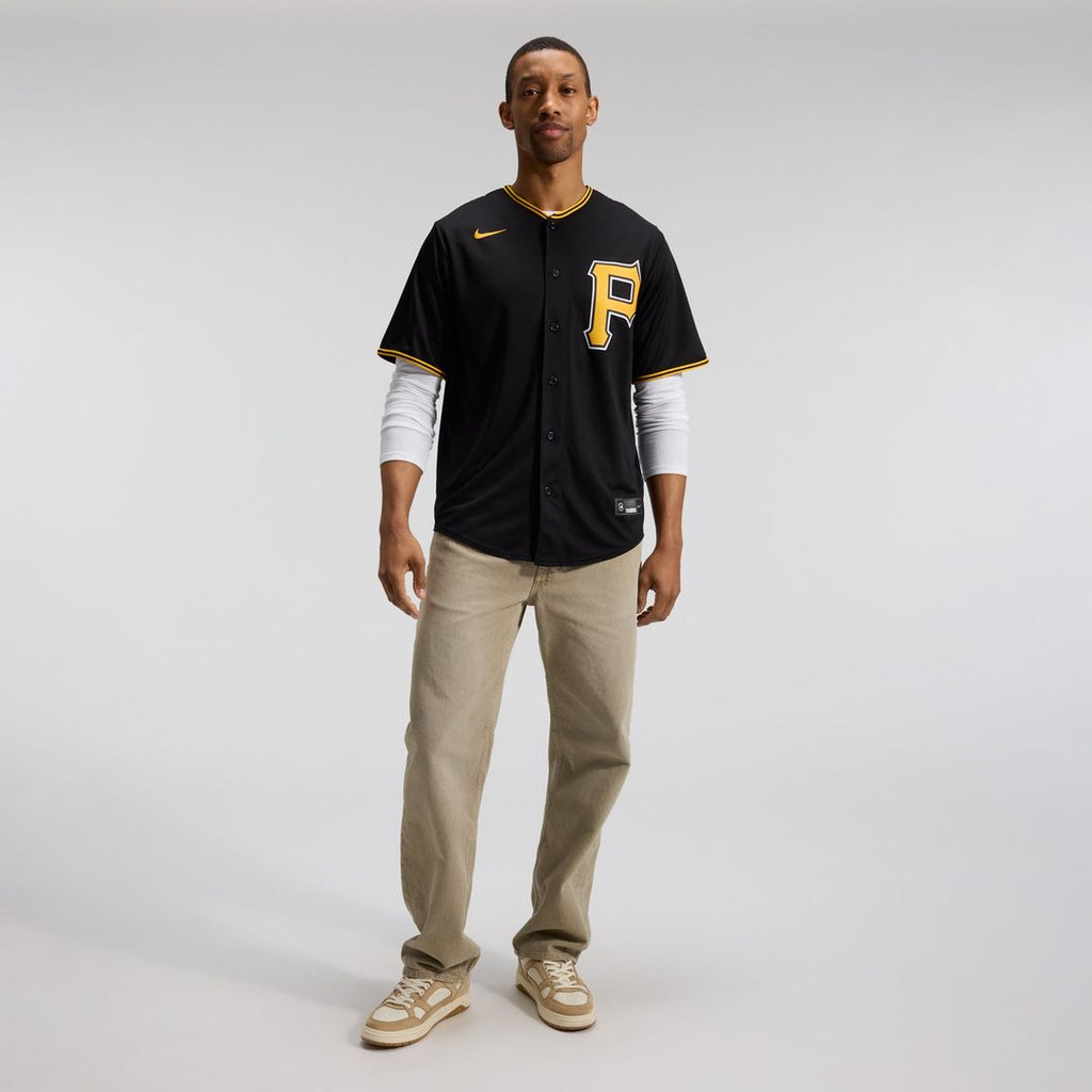 Pittsburgh Pirates Nike Black Alternate Replica Team Jersey product image 16, provided for visual reference and product
