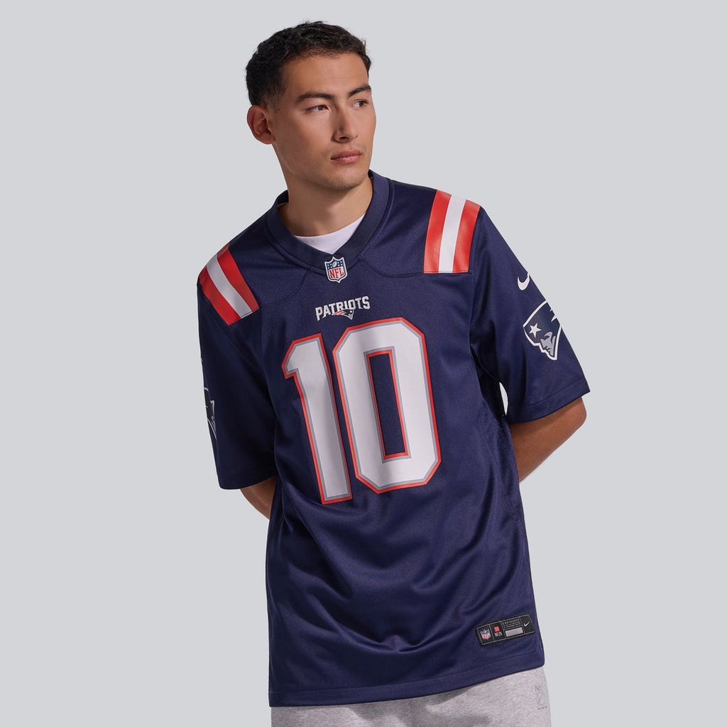New England Patriots Drake Maye Nike White Player Game Jersey product image 8, provided for visual reference and product