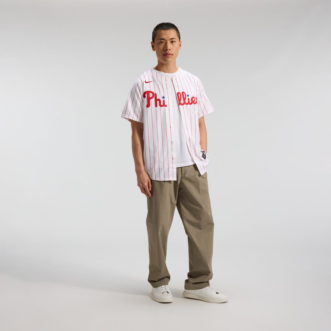 Philadelphia Phillies J.T. Realmuto Nike White Home Limited Player Jersey product image 4, provided for visual reference and