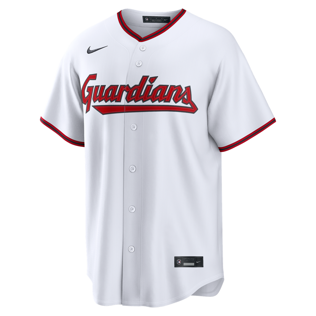 Cleveland Guardians Nike White Home Replica Custom Jersey product image 2, provided for visual reference and product detail