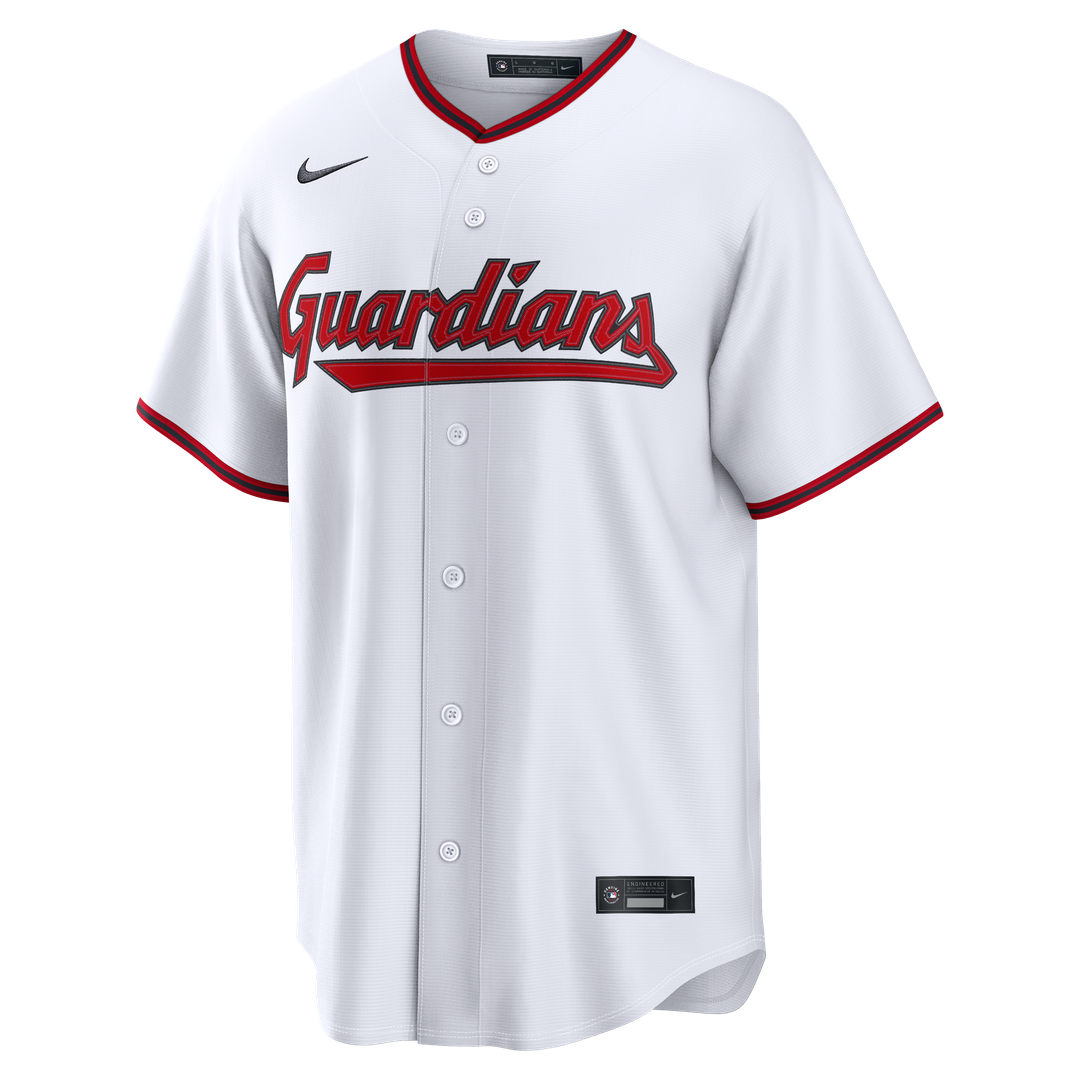 Cleveland Guardians Nike White Home Replica Custom Jersey product image 2, provided for visual reference and product detail