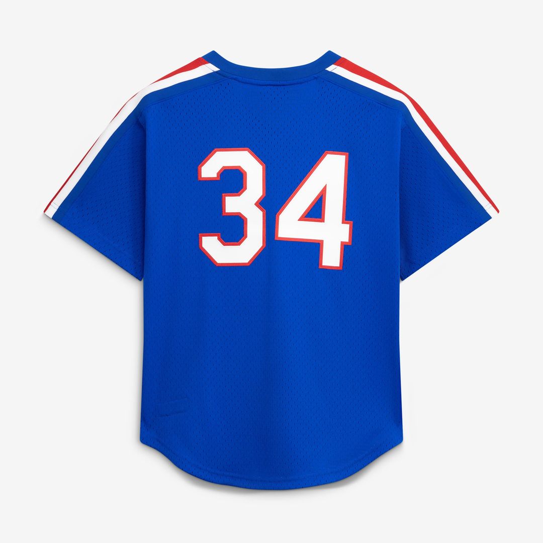 Texas Rangers Nolan Ryan Mitchell & Ness Royal Big & Tall Cooperstown Mesh Batting Practice Jersey product image 3, provided
