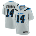 Detroit Lions Amon-Ra St. Brown Nike Silver 2026 Rivalries Collection Game Jersey product image 1, provided for visual
