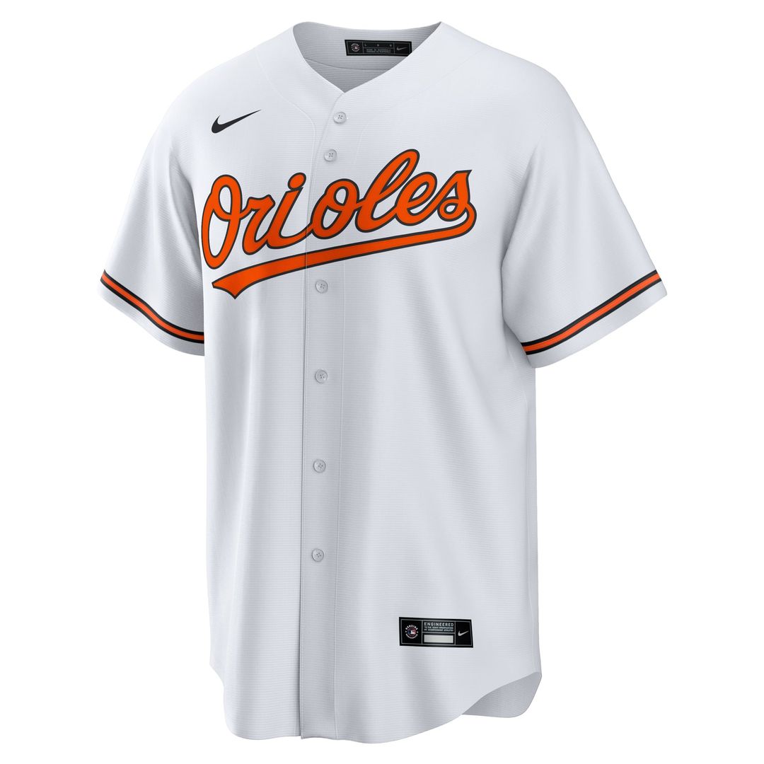 Baltimore Orioles Nike White #1 Groom Home Replica Jersey product image 2, provided for visual reference and product detail