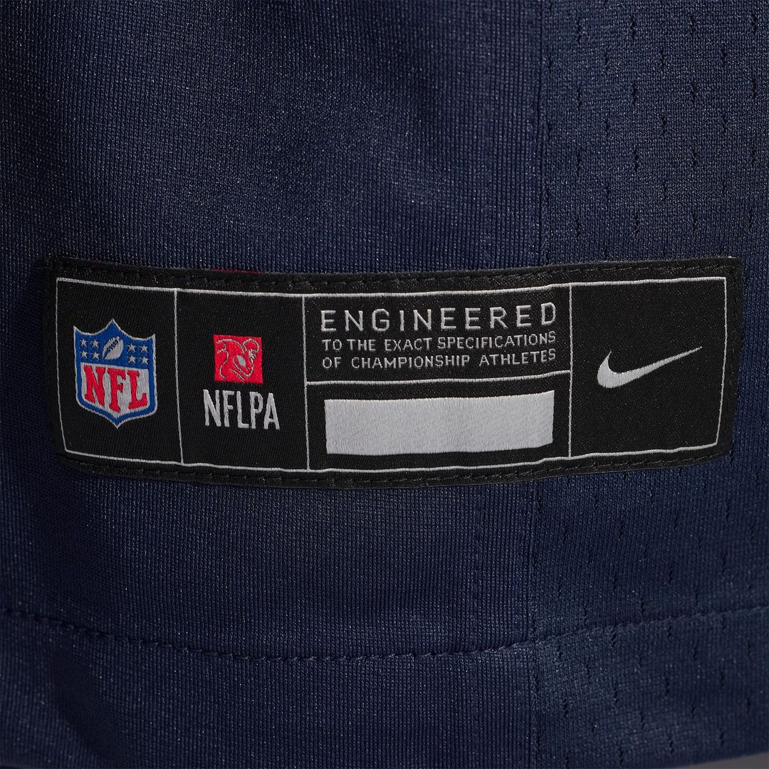 Chicago Bears Jaylon Jones Nike Navy Team Game Jersey product image 6, provided for visual reference and product detail