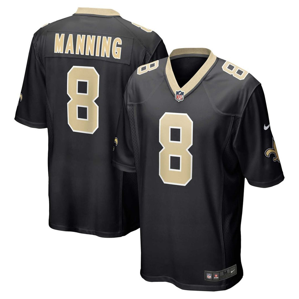 New Orleans Saints Archie Manning Nike Black Retired Player Game Jersey product image 1, provided for visual reference and