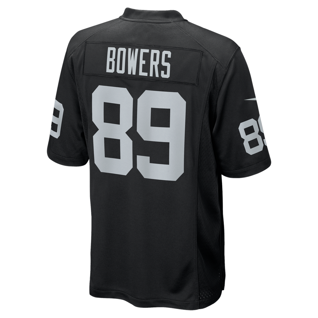 Las Vegas Raiders Brock Bowers Nike Black Player Game Jersey product image 21, provided for visual reference and product