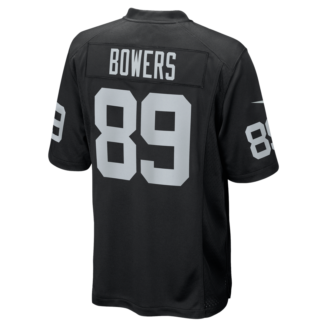 Las Vegas Raiders Brock Bowers Nike Black Player Game Jersey product image 21, provided for visual reference and product