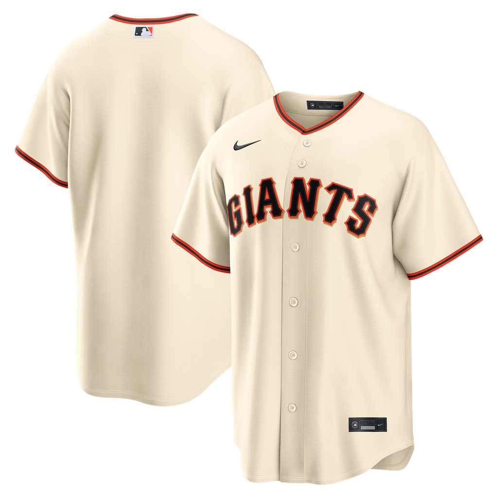 San Francisco Giants Nike Cream Home Replica Jersey product image 1, provided for visual reference and product detail review