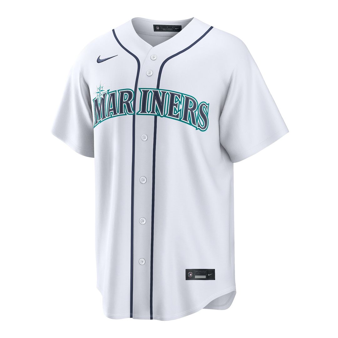 Seattle Mariners Dominic Canzone Nike White Home Replica Jersey product image 2, provided for visual reference and product
