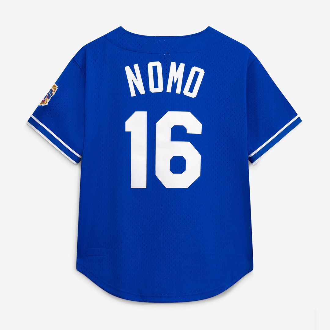 Los Angeles Dodgers Hideo Nomo Mitchell & Ness Royal Big & Tall Cooperstown Collection Mesh Batting Practice Jersey product