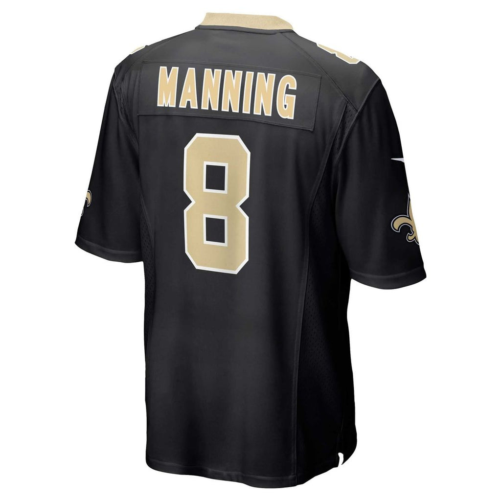 New Orleans Saints Archie Manning Nike Black Retired Player Game Jersey product image 3, provided for visual reference and