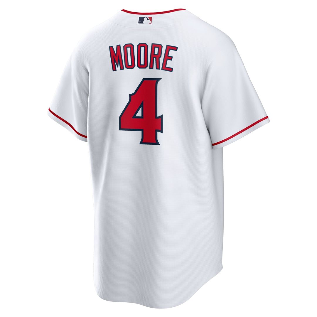 Los Angeles Angels Christian Moore Nike White Home Replica Jersey product image 3, provided for visual reference and product