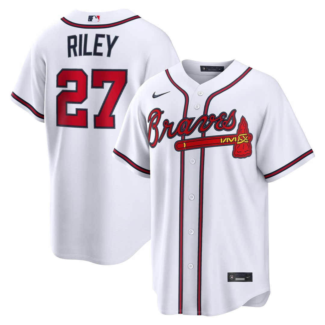 Atlanta Braves Austin Riley Nike Navy Alternate Replica Jersey product image 7, provided for visual reference and product