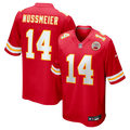 Kansas City Chiefs Garrett Nussmeier Nike Red Game Jersey product image 1, provided for visual reference and product detail