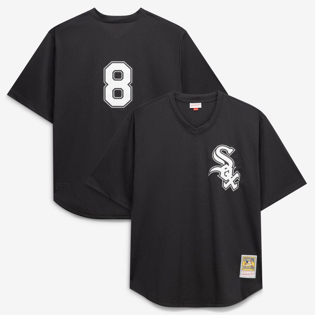 Chicago White Sox Bo Jackson Mitchell & Ness Black Cooperstown Collection Big & Tall Mesh Batting Practice Jersey product