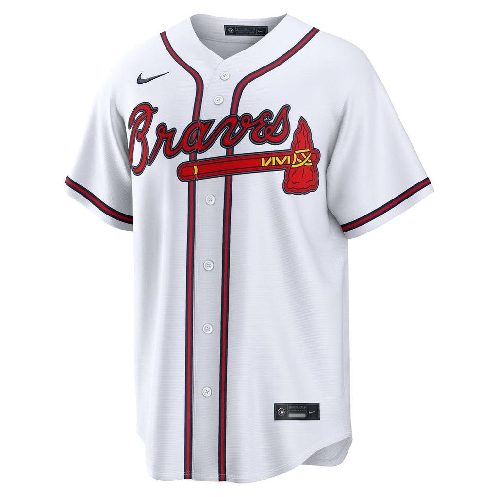 Atlanta Braves Ronald Acuña Jr. Nike White Home Replica Jersey product image 2, provided for visual reference and product
