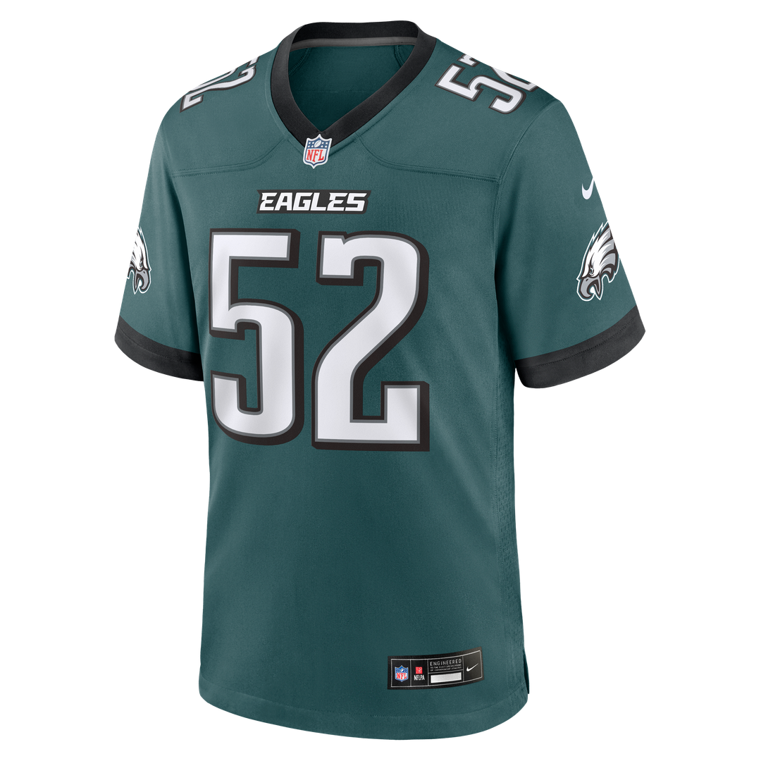 Philadelphia Eagles Jonathan Greenard Nike Midnight Green Team Game Jersey product image 2, provided for visual reference
