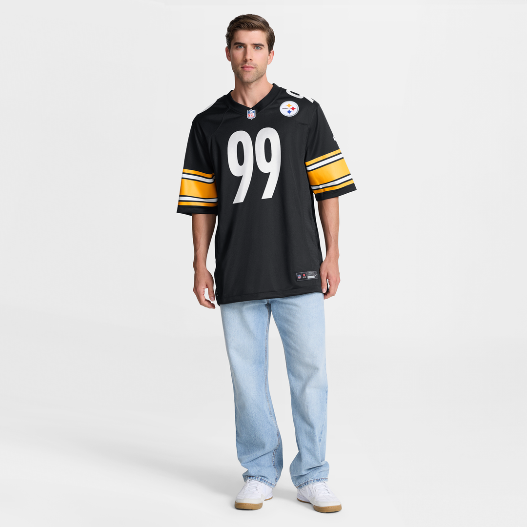 Pittsburgh Steelers Derrick Harmon Nike Black Game Player Jersey product image 7, provided for visual reference and product