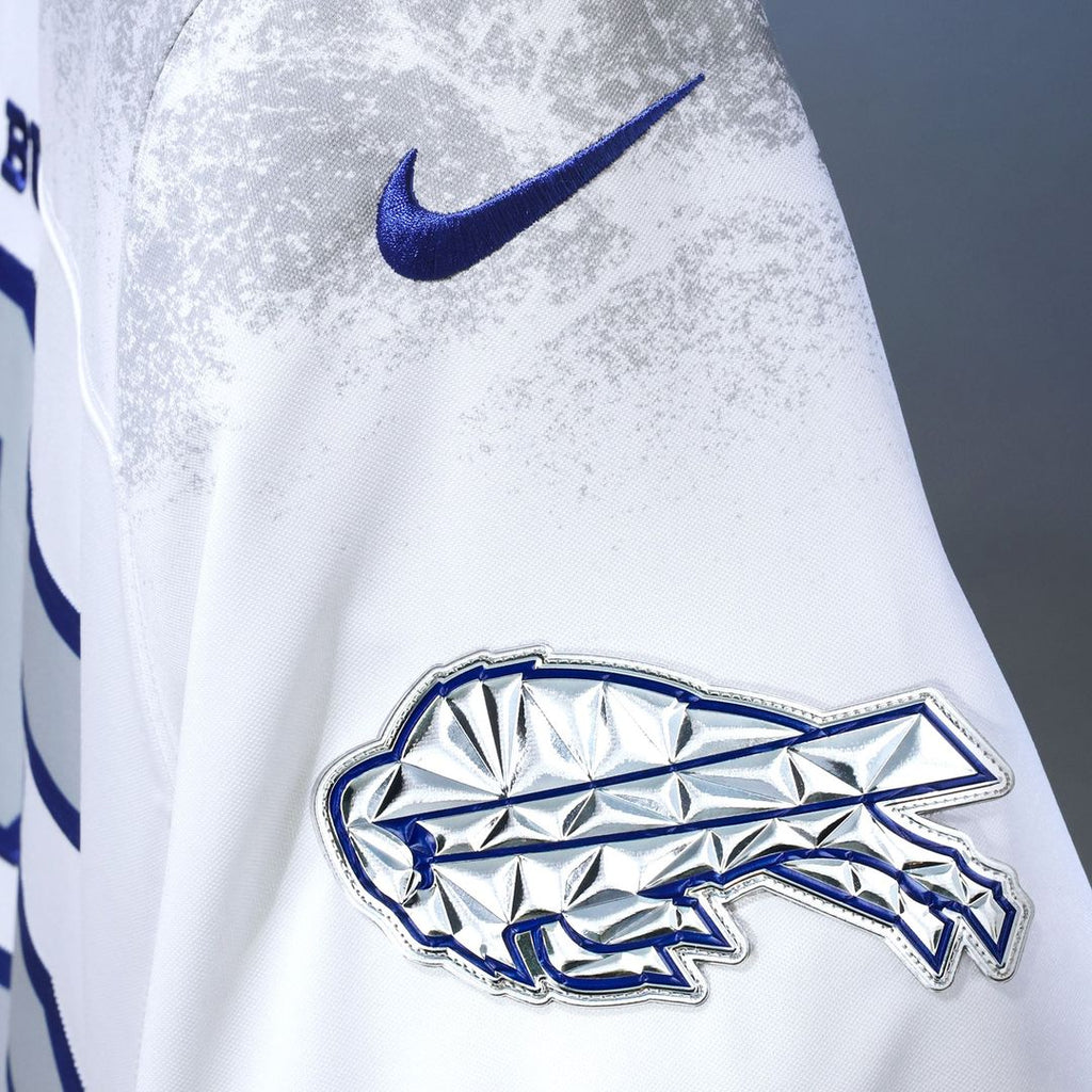Buffalo Bills James Cook III Nike White Rivalries Collection Stitched Limited Jersey product image 6, provided for visual