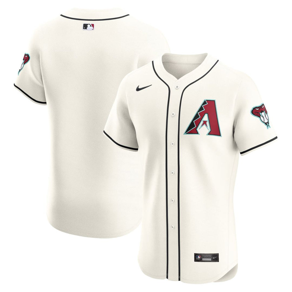 Arizona Diamondbacks Nike Cream Elite Jersey product image 1, provided for visual reference and product detail review