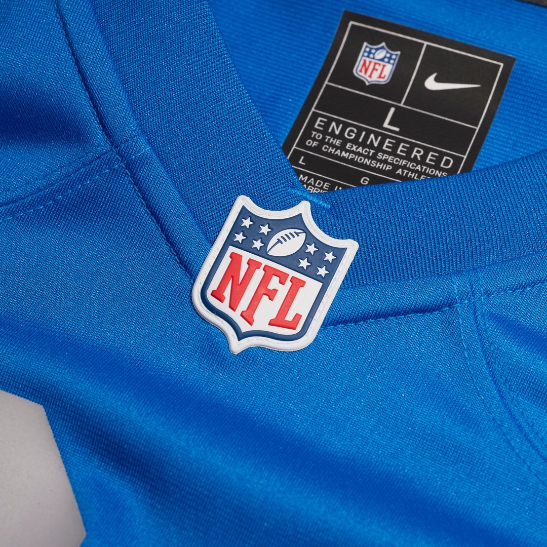 Detroit Lions Sam LaPorta Nike Blue Alternate Game Jersey product image 4, provided for visual reference and product detail