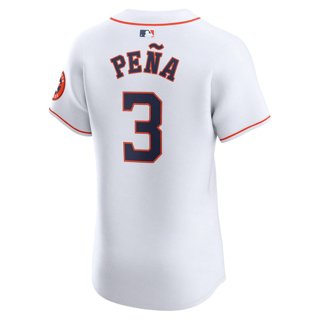 Houston Astros Jeremy Peña Nike White Home Elite Player Jersey product image 3, provided for visual reference and product