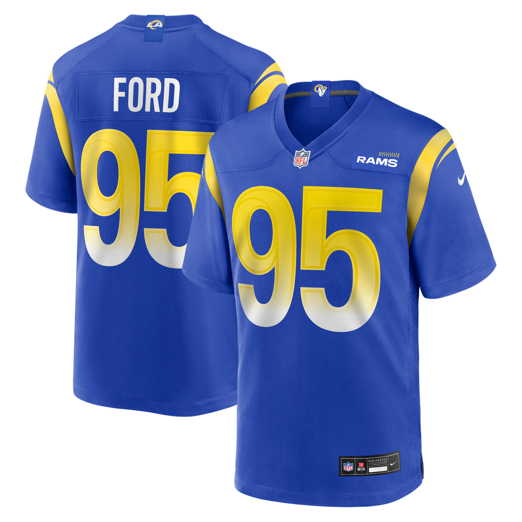 Los Angeles Rams Poona Ford Nike Royal Team Game Jersey product image 1, provided for visual reference and product detail
