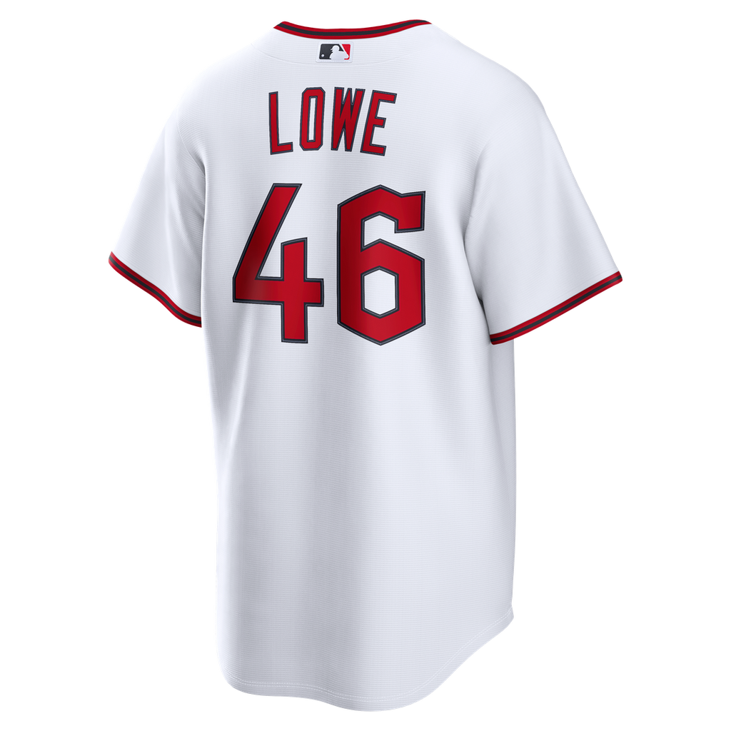 Cleveland Guardians Nathaniel Lowe Nike White Home Replica Jersey product image 3, provided for visual reference and product