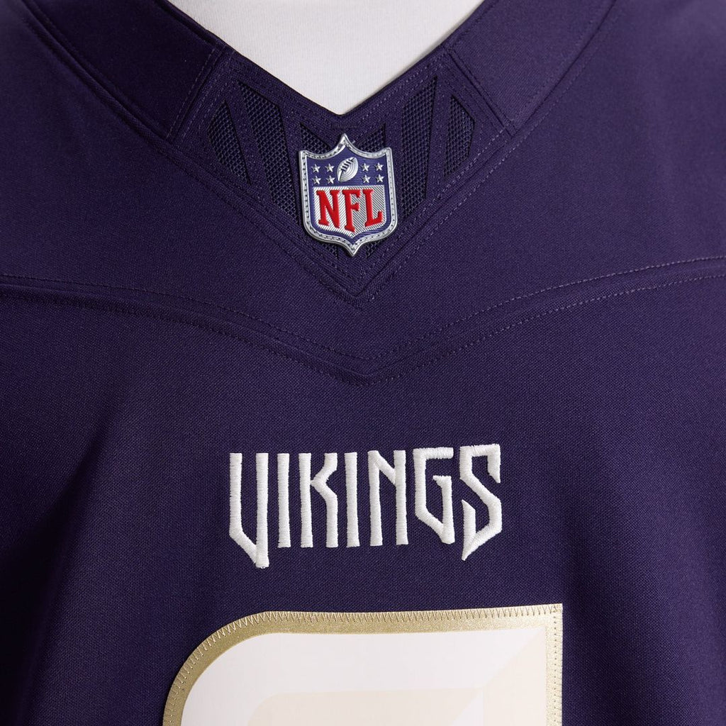 Minnesota Vikings J.J. McCarthy Nike Purple 2026 Rivalries Collection Stitched Limited Jersey product image 10, provided for
