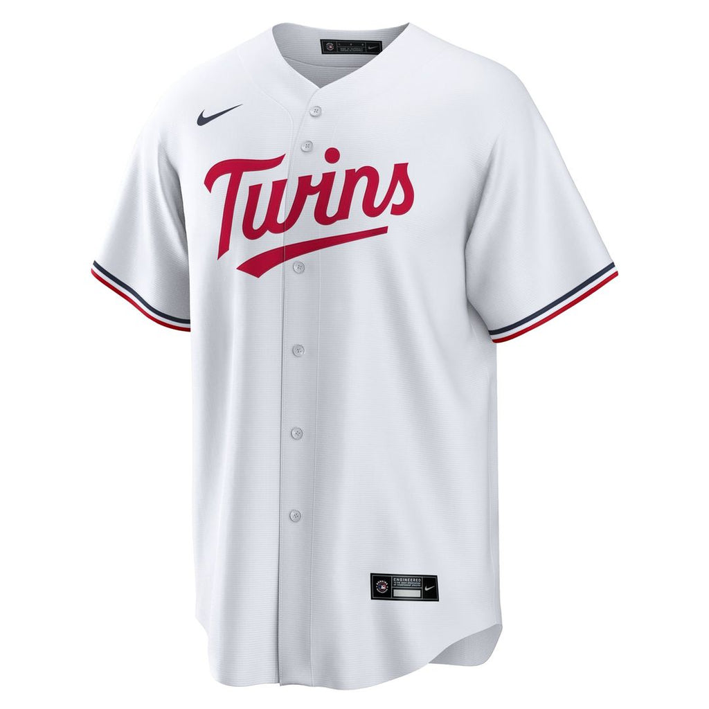 Minnesota Twins Trevor Larnach Nike White Home Replica Jersey product image 2, provided for visual reference and product