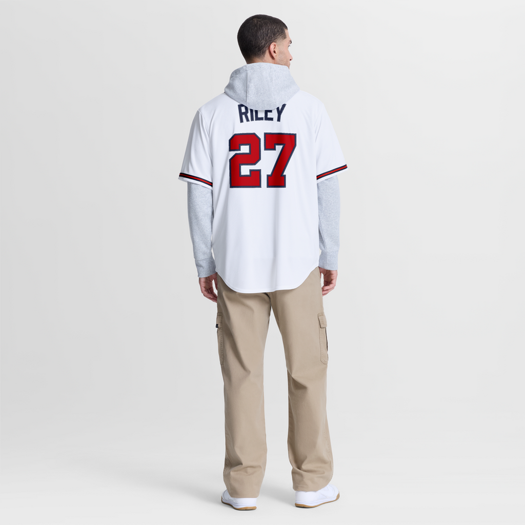 Atlanta Braves Austin Riley Nike Navy Alternate Replica Jersey product image 11, provided for visual reference and product