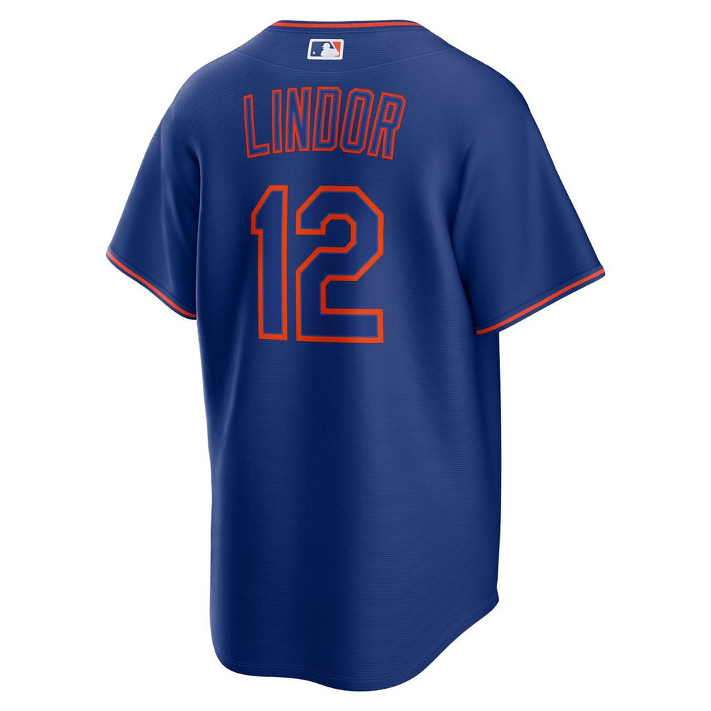 New York Mets Francisco Lindor Nike Royal Alternate Replica Jersey product image 6, provided for visual reference and