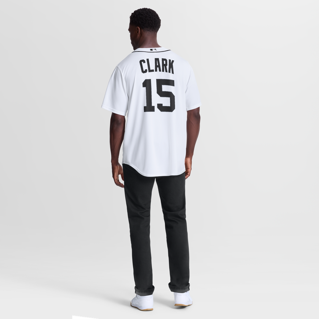 Detroit Tigers Max Clark Nike White Home Replica Jersey product image 3, provided for visual reference and product detail