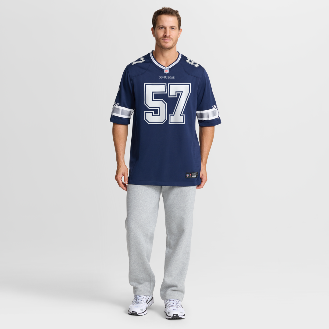 Dallas Cowboys Malachi Lawrence Nike White Game Jersey product image 8, provided for visual reference and product detail
