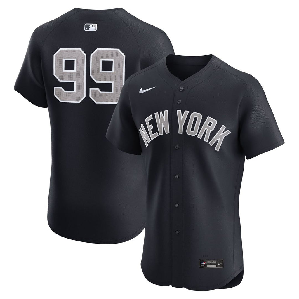 New York Yankees Aaron Judge Nike Navy Alternate 1 Elite Player Jersey product image 4, provided for visual reference and
