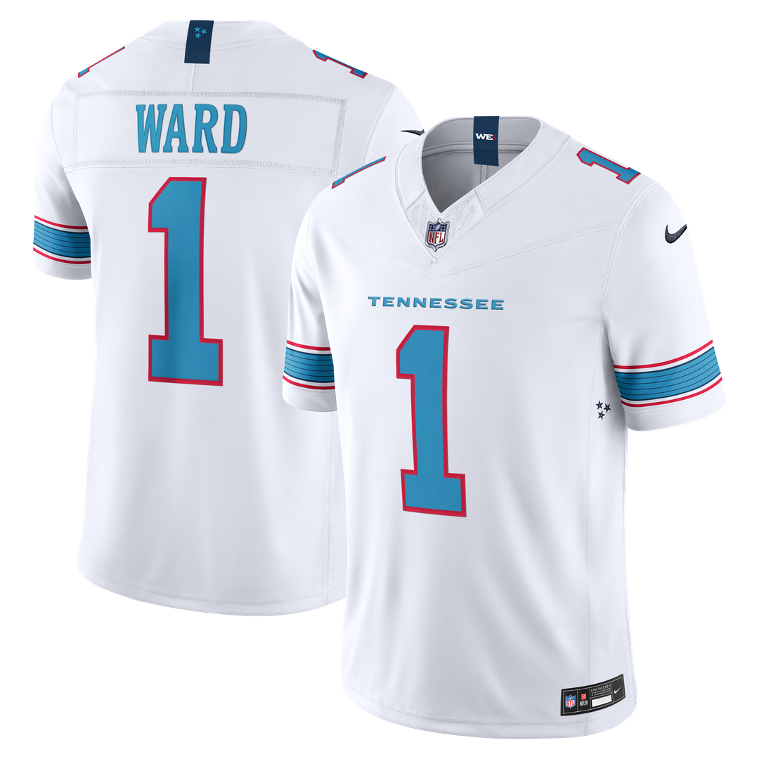 Tennessee Titans Cameron Ward Nike Light Blue Team Vapor F.U.S.E. Stitched Limited Jersey product image 27, provided for
