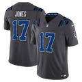 Indianapolis Colts Daniel Jones Nike Anthracite 2026 Rivalries Collection Stitched Limited Jersey product image 1, provided