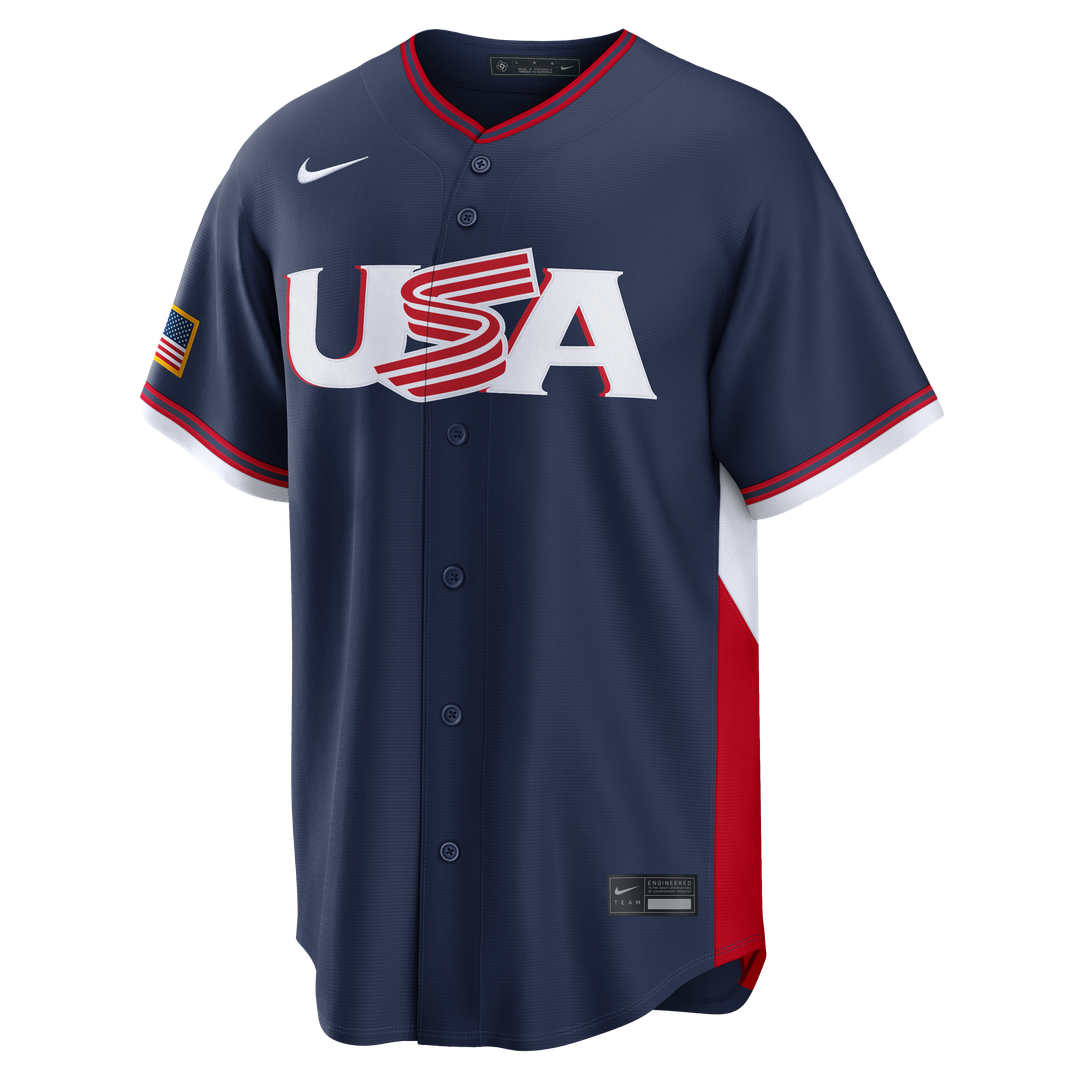 USA Baseball Alex Bregman Nike White 2026 World Baseball Classic Home Stadium Jersey product image 8, provided for visual