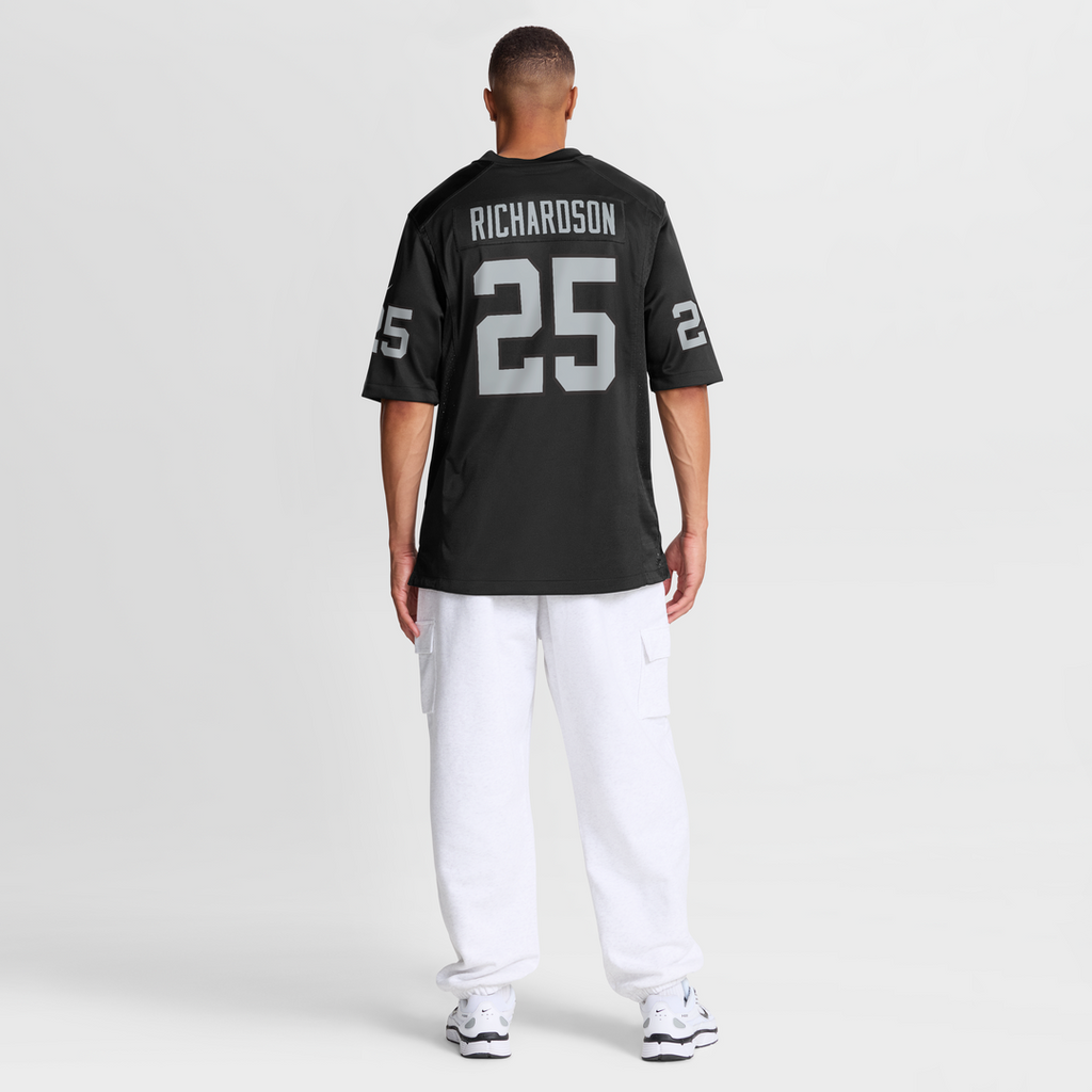 Las Vegas Raiders Decamerion Richardson Nike Black Team Game Jersey product image 8, provided for visual reference and
