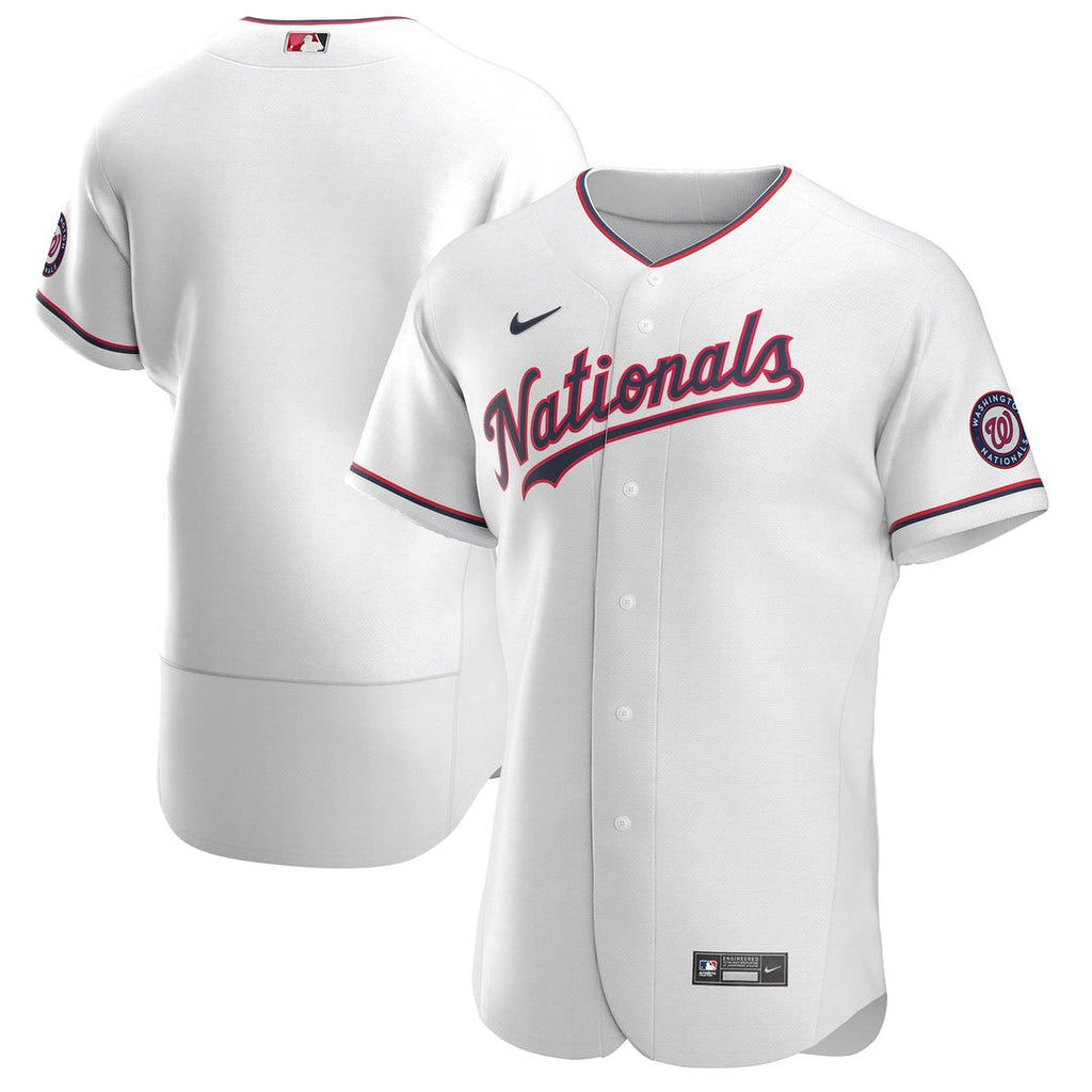 Washington Nationals Nike White Alternate Authentic Team Jersey product image 1, provided for visual reference and product