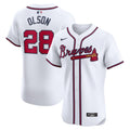 Atlanta Braves Matt Olson Nike White Home Elite Player Jersey product image 1, provided for visual reference and product