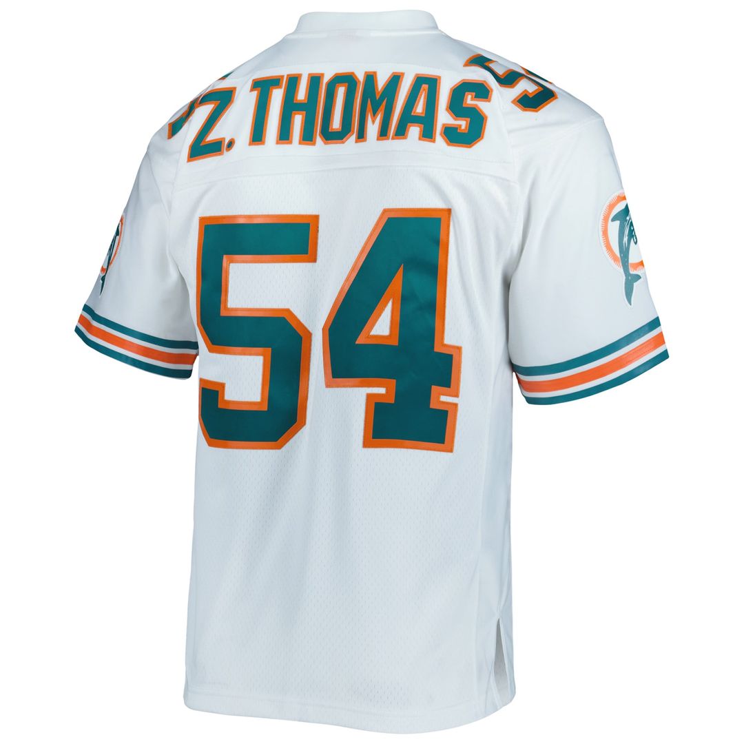Miami Dolphins Zach Thomas Mitchell & Ness White Legacy Replica Jersey product image 3, provided for visual reference and