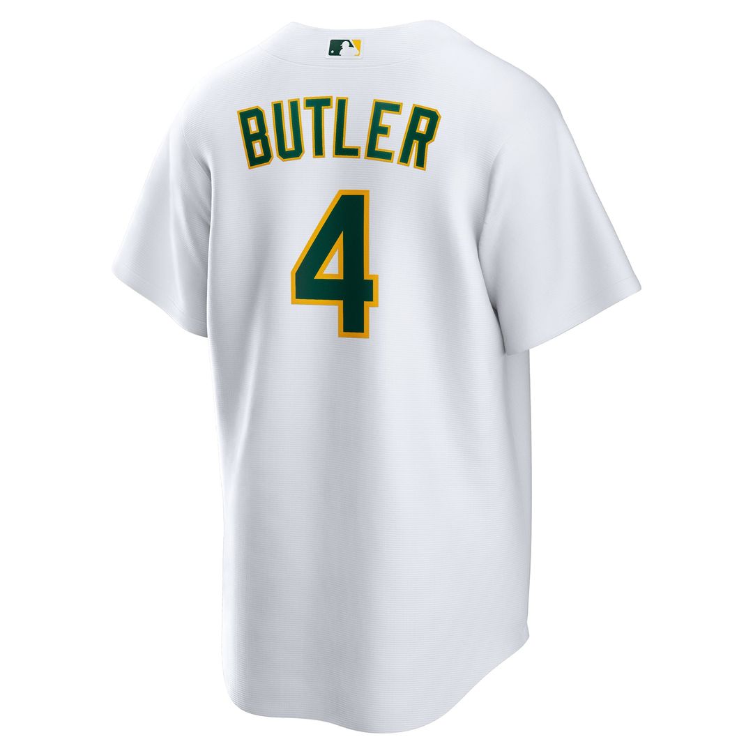 Athletics Lawrence Butler Nike White Home Replica Jersey product image 3, provided for visual reference and product detail