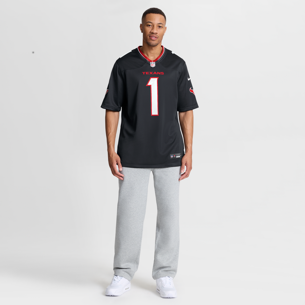Houston Texans Nike Navy #1 Dad Game Jersey product image 7, provided for visual reference and product detail review