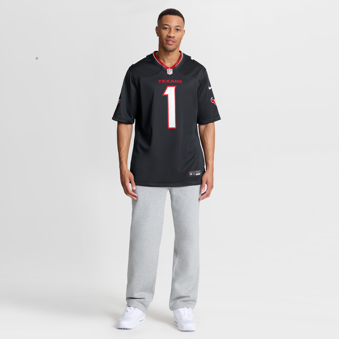 Houston Texans Nike Navy #1 Dad Game Jersey product image 7, provided for visual reference and product detail review