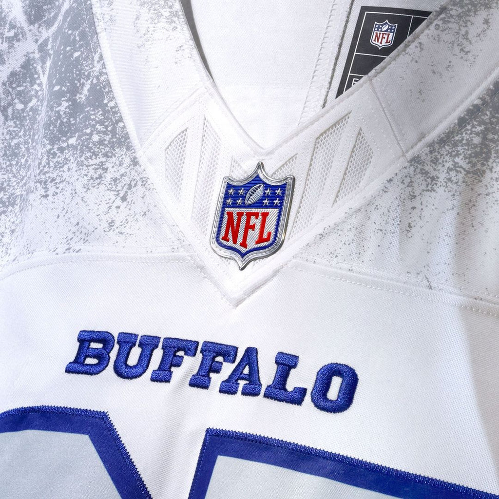 Buffalo Bills James Cook III Nike White Rivalries Collection Stitched Limited Jersey product image 5, provided for visual