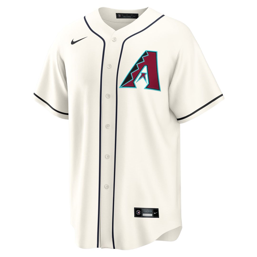 Arizona Diamondbacks Nike Cream Home Replica Jersey product image 2, provided for visual reference and product detail review